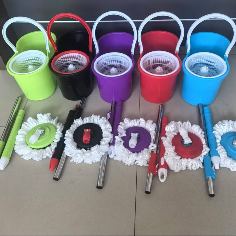 Bazhou manufacturers produce 8-shaped barrel hands-free dual-drive rotary mop