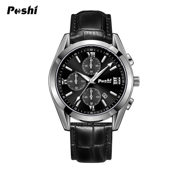 POSHI Fashionable quartz high-end waterproof watch