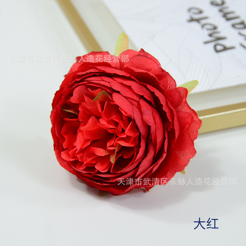 ヨーロッパ式のシミュレーション洋牡丹の花の頭の結婚祝いの花の壁の路は生け花のシミュレーションの植物の家の装飾を導いて花を配合します。|undefined