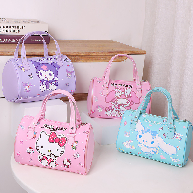 Corazón japonés encantador bolso de cinturón, bolso de cuero, bolso de mano para perros, bolso de hombro impreso