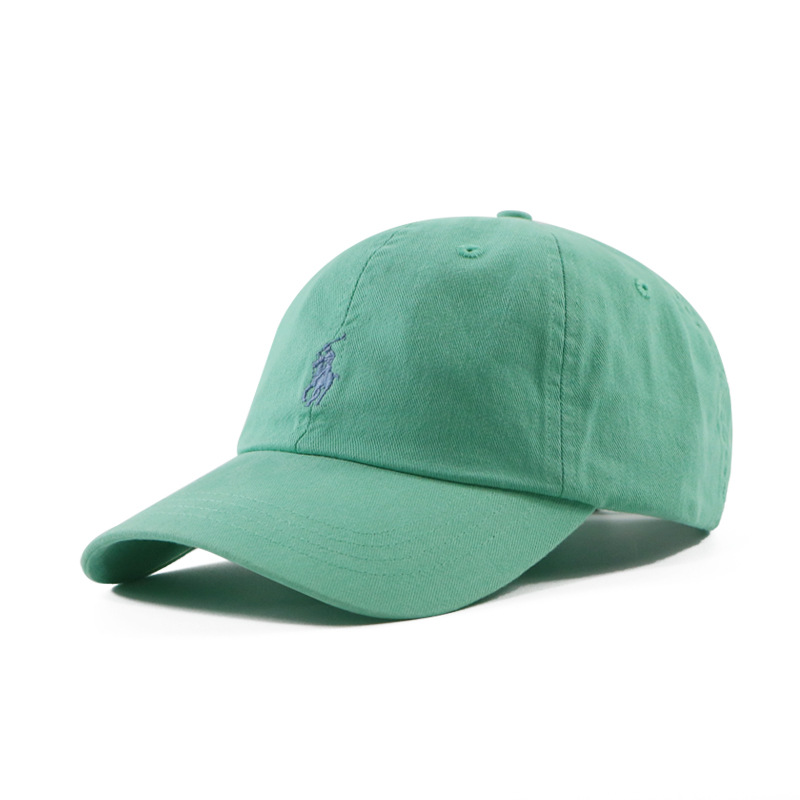 スキャン可能なRLラフハット男性と女性のひさしキャップポニーマーク刺繍グレーソフトトップポロポール野球帽