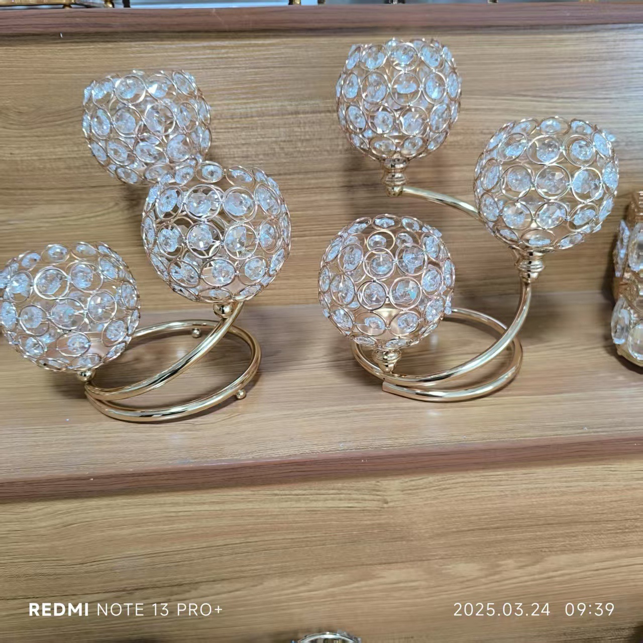 Candelabro de Cristal de 3 Brazos de Cristal K9 y Metal para Bodas, Hoteles y Mesa de Comedor image 4