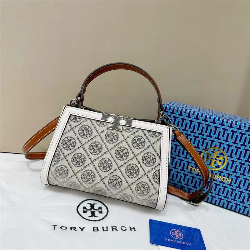 TortyBurch2025新款迷你骧钻双T手提包时尚百搭单肩斜挎通勤女包|undefined