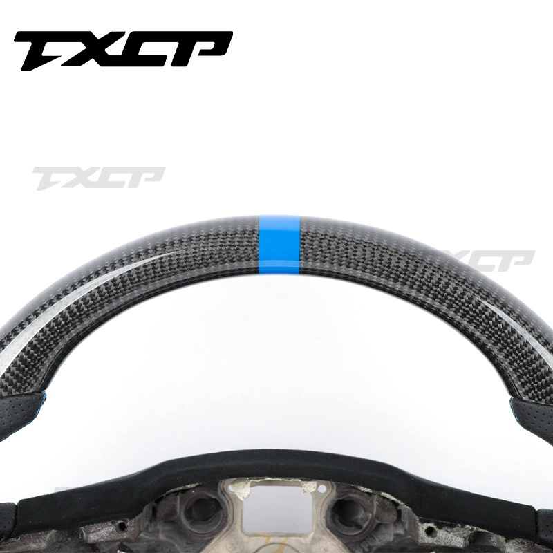 Modified steering wheel carbon fibre, racing car