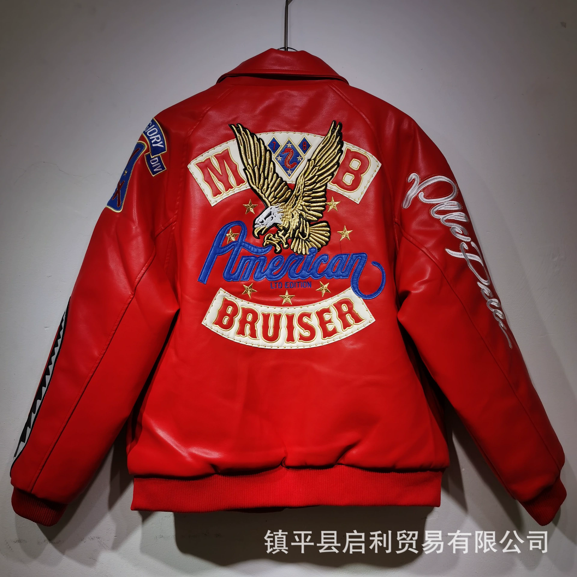 Новая куртка из кожи мотоциклетного стиля Harley для мужчин и женщин, одинаковый стиль с хлопком ретро мотоциклетная одежда тяжелой промышленности вышивка плюс кожаная куртка