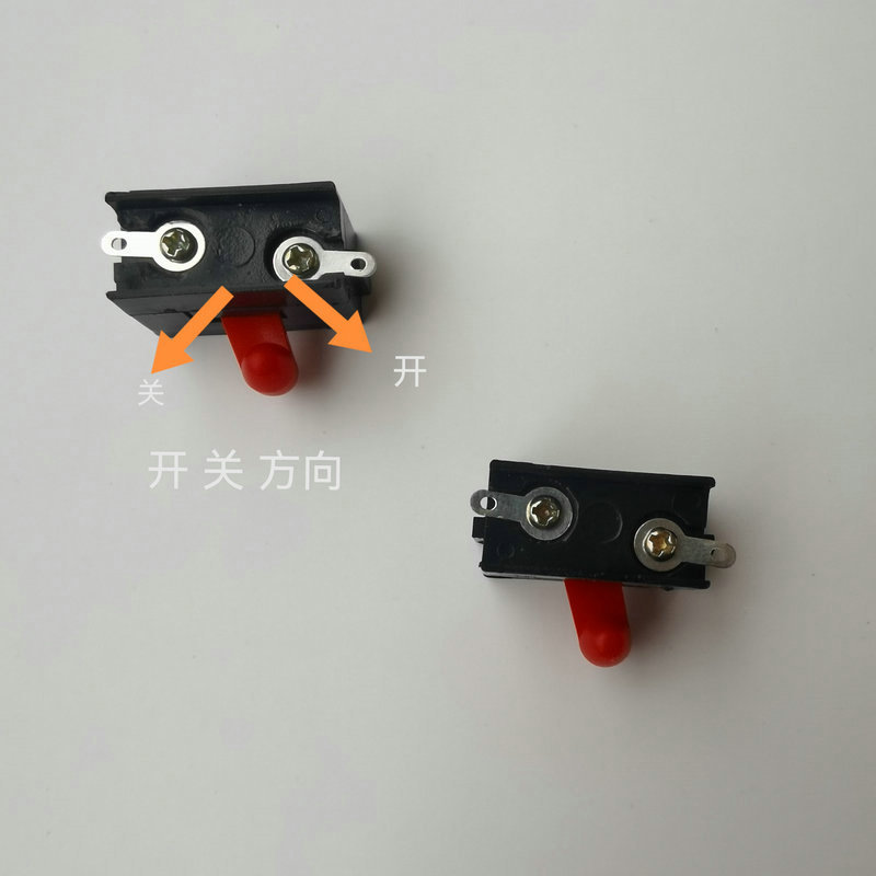 Cortadora eléctrica peluquero interruptor accesorios mango rojo cobre puro empuje cabeza de afeitar Barbero cuchillo accesorios