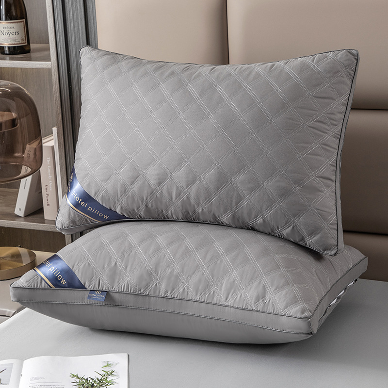 批发枕头五星酒店枕芯家用宿舍学生pillow成人专用加厚护颈高枕头|undefined