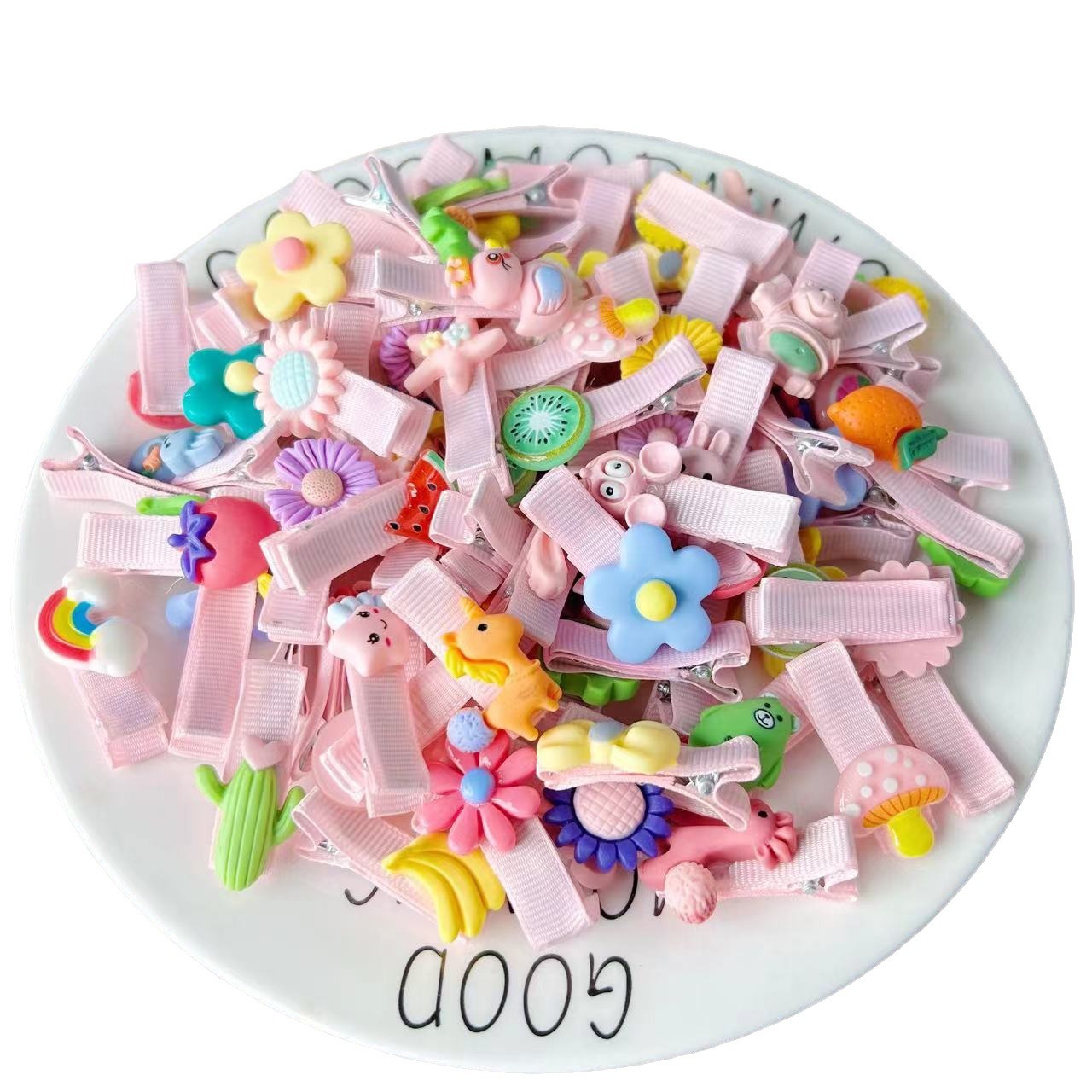 Niños todo incluido clip de tela niñas pequeñas no lastimar cabello roto clip de cabello bebé bebé lateral clip de frangeo menos adornos de cabello