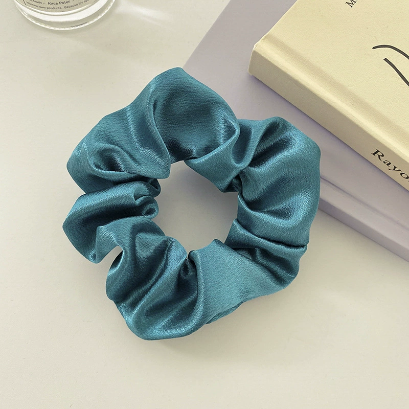 Ponytail Scrunchie Hair Rope, Satin French-Style, Simple Elegant Hair Accessory