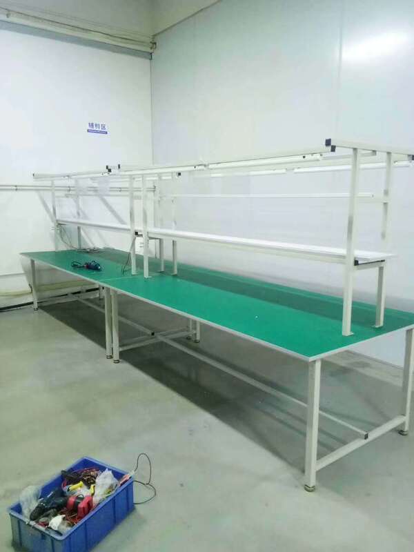 作業台静電気防止包装台工場現場ライン作業台包装台工業二重修理テーブル台|undefined