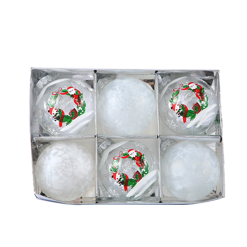 Venta caliente transfronteriza Bola de Navidad al por mayor Decoración de árbol de Navidad Bola de regalo de diseño exquisito