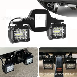 Wrangler Off-Road Vehicle Rear Bumper Spotlight Trailer Hook Bracket Work Light Bracket Led Reversing Light Fixed Bracket Universal