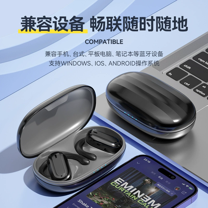 Регулируемая открытая Bluetooth-гарнитура OWS, беспроводные спортивные наушники-висюльки для бега