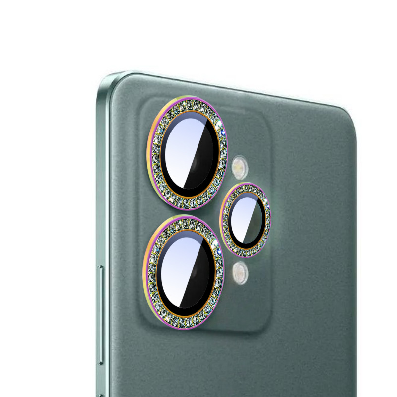 Aplicable a la cámara de teléfono móvil realme15pro 5G punto de perforación de ojo de halcón protección Realme15 película de lente de píxeles sin pérdida