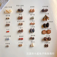 天然果子标本相框圣诞花环手工干花干果幼儿园装饰混搭diy材料包