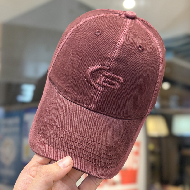 Sombrero de cabeza grande, gorra de lengua de goma, gorra de primavera y otoño para mujeres, sombrero de sombrero de béisbol en línea coreano