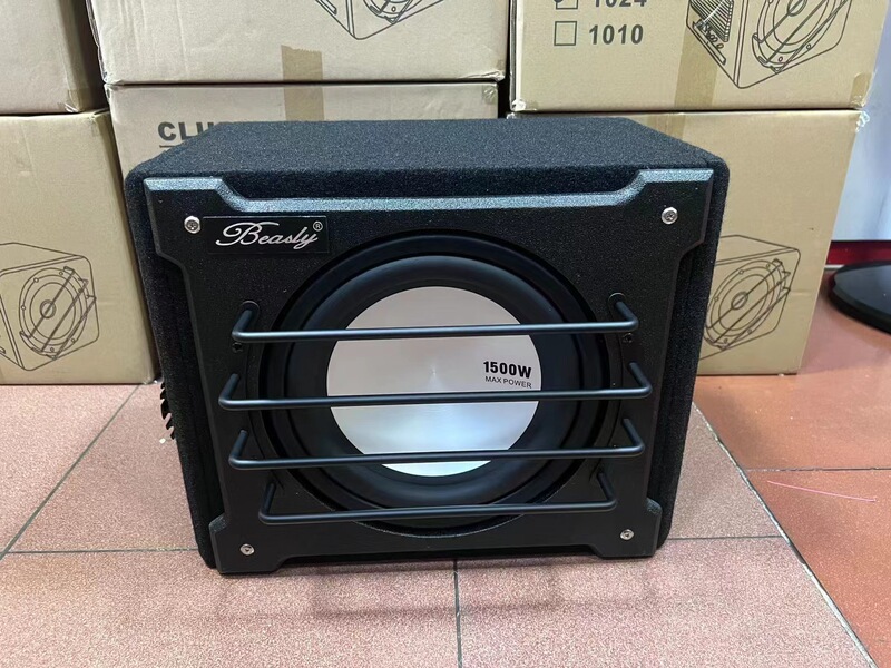 Car Subwoofer audio car 10-inch 12V active amplifier high-power speaker speaker subwoofer modification