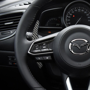 Suitable for Mazda 3 Angkesaila Axela carbon fiber shift paddle steering wheel cx30 modified interior parts