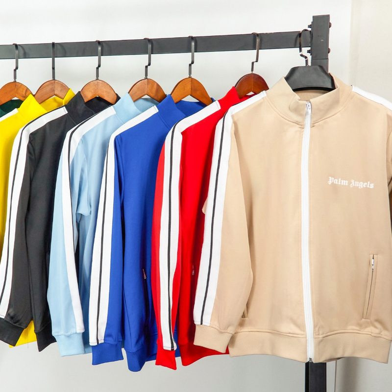 Correct Version Palm Angel Stripesd Webbing Pure Color Casual Sports Jacket