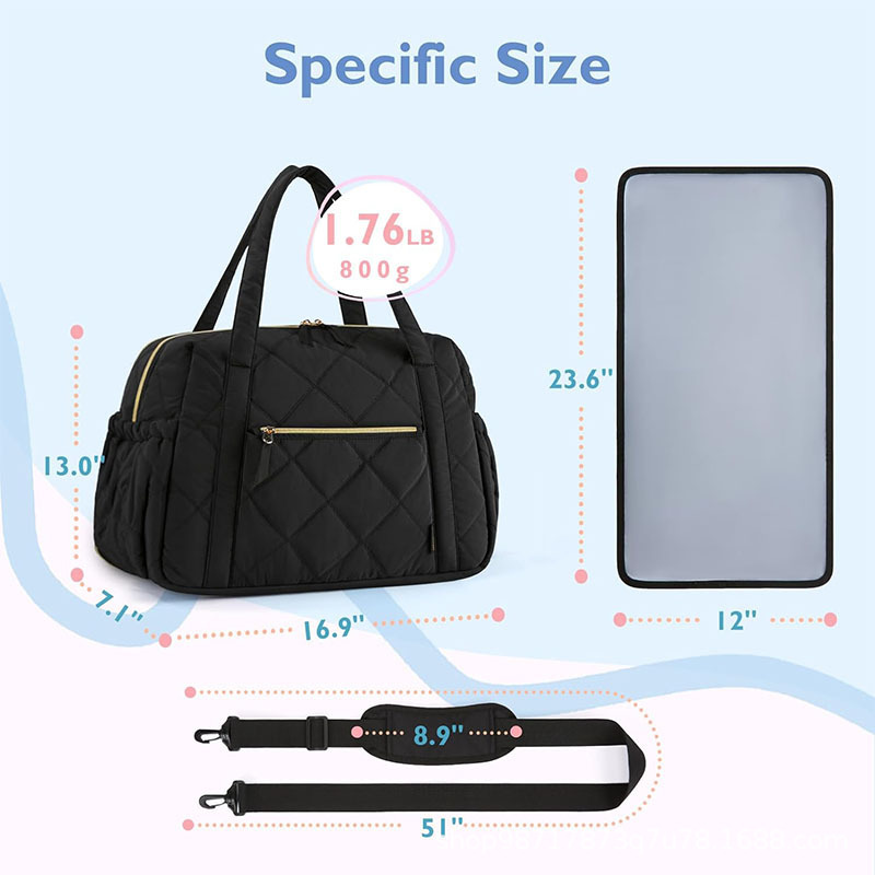 Amazon nueva bolsa de pañales bolsa de bebé grande bolsa de expansión bolsa de bebé ligera bolsa de cama cama bolsa de viaje
