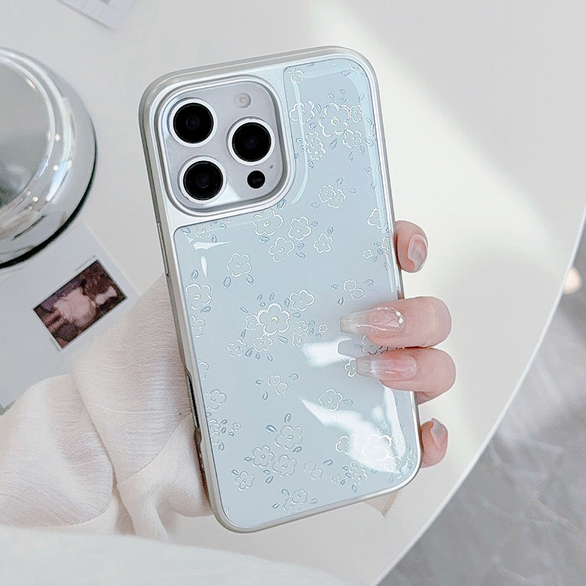 Lips Fresh Flores Apple 16 Pro Max Case iPhone 15 Gote 17 para Huawei Mate 70
