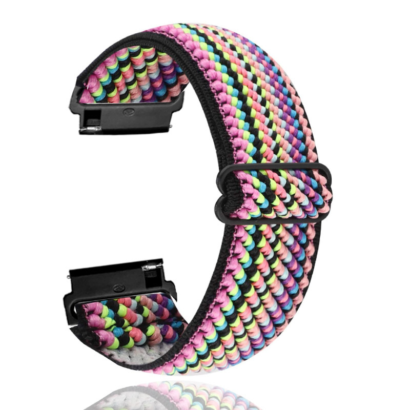 Para Fitbit Versa2/Lite/Versa se correa elástica correa de nylon correa de muñeca ajustable