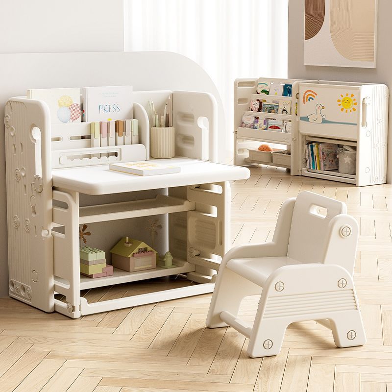 Children's Learning Table and Chair Multi-Functional Early Education Enlightenment Table Erasable Drawing Board Desk Baby Toy Table Writing Toddler