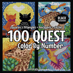 �羳��Ʒ100 QUEST Color By Number���˔�����ɫ̽����ӕ�