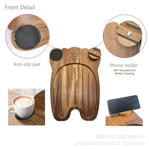 Мультяшный медведь диван поднос подлокотник телескопический с держателем мобильного телефона диван деревянный складной складной диск для хранения