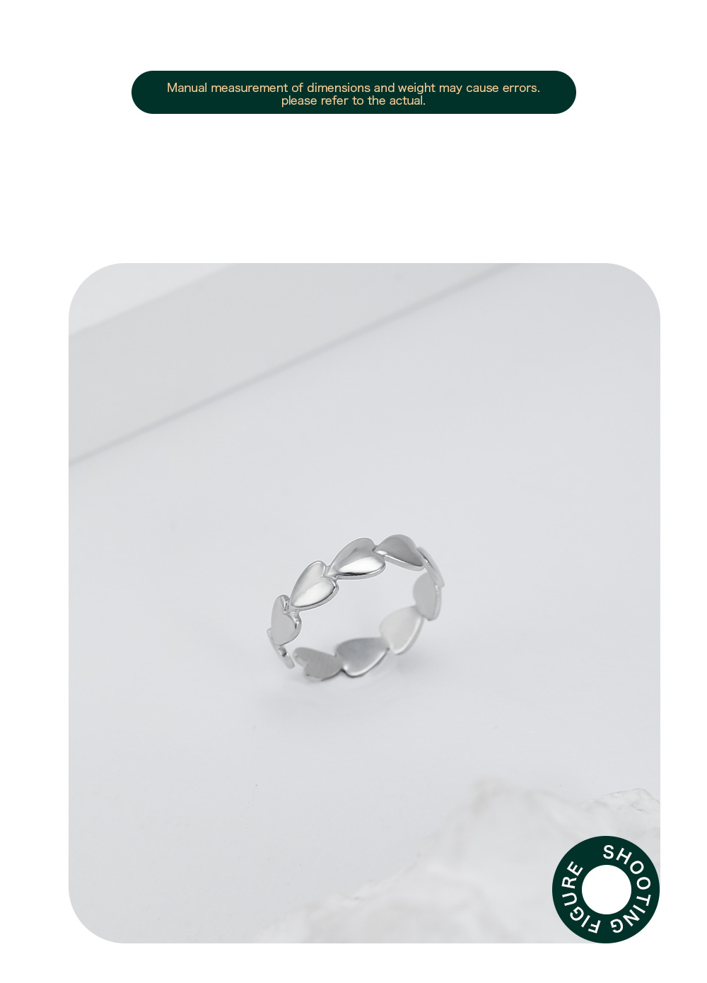 Fashion Heart Shape Stainless Steel Open Ring Plating Stainless Steel Rings