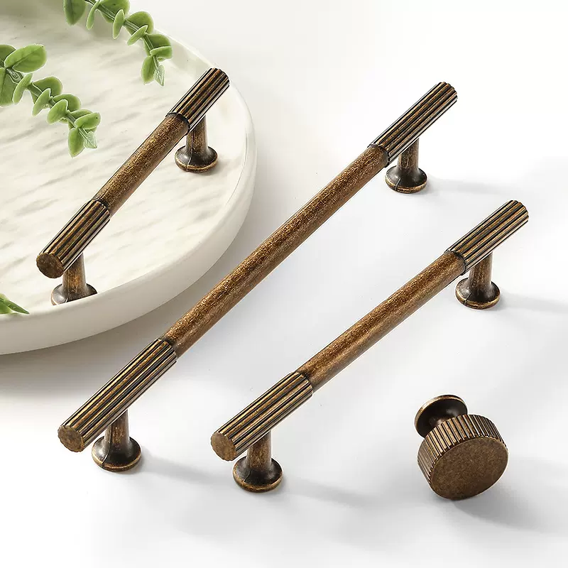 中国风条纹衣柜拉手复古单孔抽屉橱柜鞋柜酒柜门把手家具五金把手