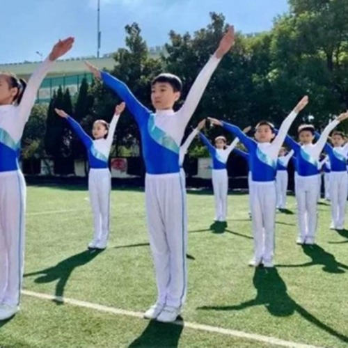 Children's and school students' gymnastics competition costumes, aerobics team performance outfits, children's square dance performance dance costumes
