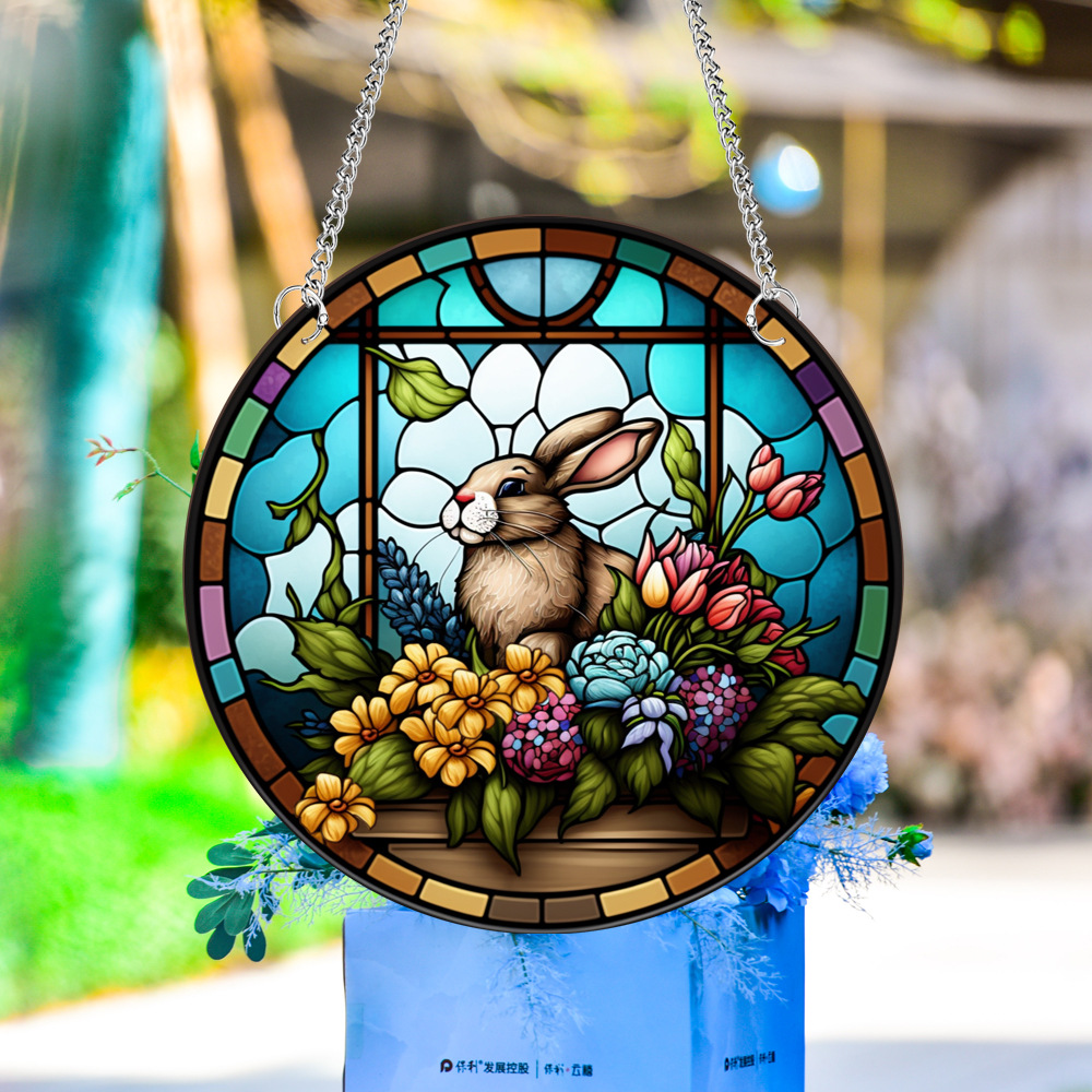 95g Weight pendant Home Textiles & Decor Type Acrylic Material Easter Festival Rabbit Pattern Casual, Elegant, Classical Style Easter Casual Elegant Classical Rabbit Arylic Party Supplies Decorations 11