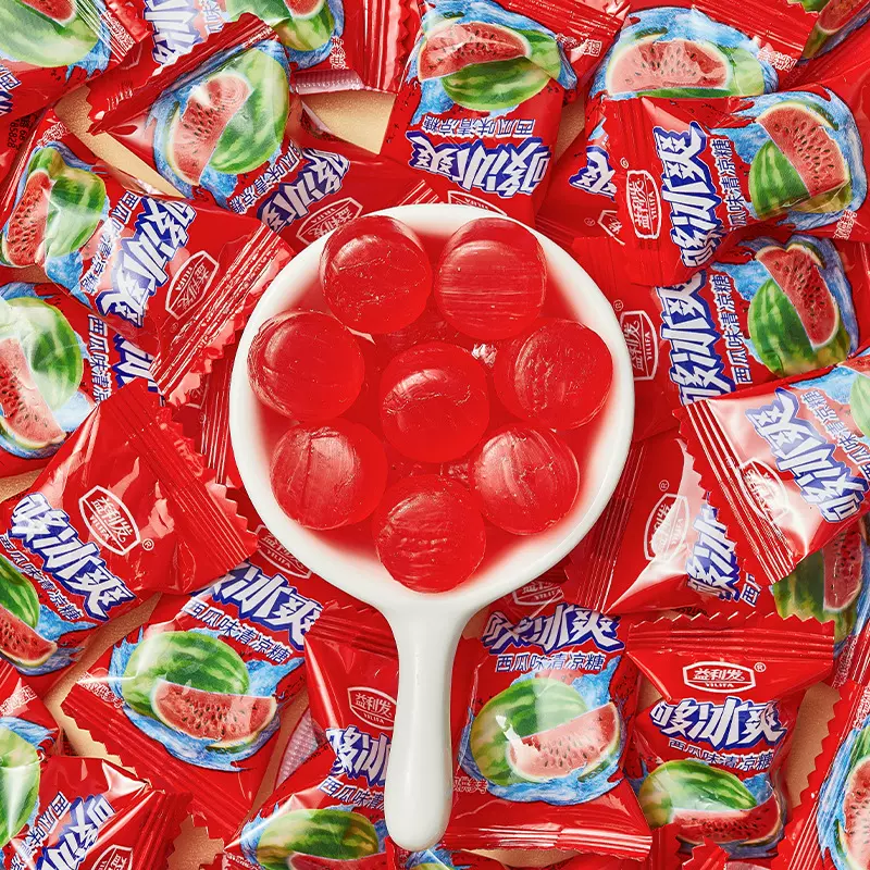清凉糖茶味薄荷硬糖西瓜柠檬薄荷糖婚庆喜糖前台招待零食批发