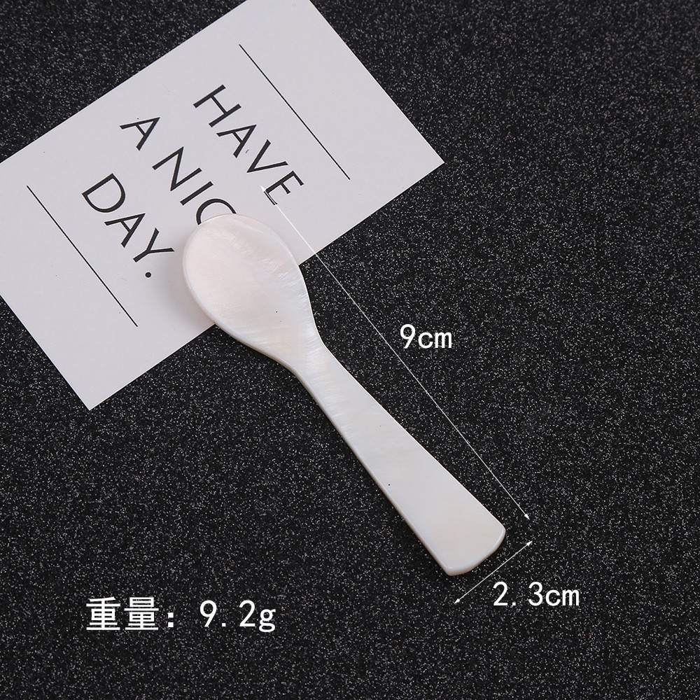 Natural Caviar Spoon For Coffee And Dessert Luxury Shell Spoon_voghion.com