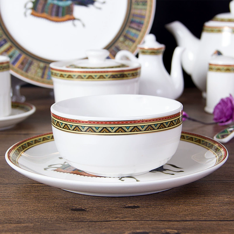 Ceramic tableware for hotel, set, 4 piece set, direct factory sales