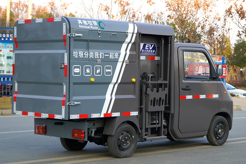 Kailifeng Little Prodigy Side-Mounted Bucket Garbage Truck Property Electric Bucket Garbage Truck Community Sanitation Garbage Truck