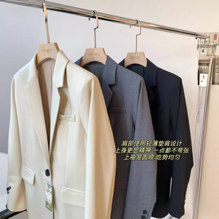 THEWOW early spring new three-dimensional cutting exquisite craft wool blend slim slimming one button suit jacket