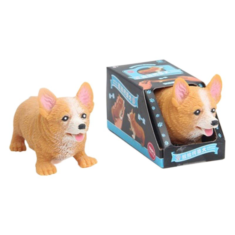 Декомпрессионный корги креативная цветная коробка корги вентиляционная декомпрессионная игрушка для собак милый красивый подарок на день рождения