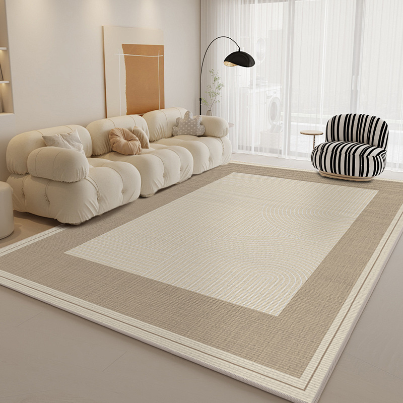 Alfombras sala de estar 2025 sofá francés retro crema viento alfombra de suelo impermeable a prueba de contaminación viento doméstico desmontable