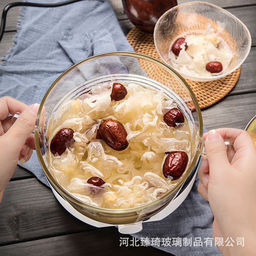 Thickened instant noodle pot, glass soup pot, household instant noodle bowl, transparent mini stew pot, milk pot, support drop shipping