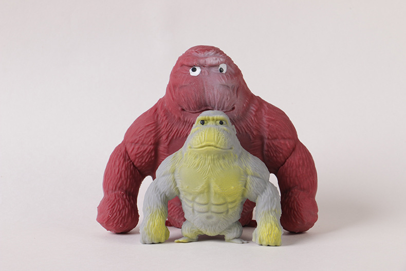 60g Weight Fidget Toys, squishy toy Toys Type TPR Material Orangutan Pattern Cartoon Style, Basic Style Total Huang Decompression Gorilla Toy Big Mouth Donkey Decompression Squeezing Toy Sand Carving Vent Artifact Bobo Chicken Internet-Famous Toys 3