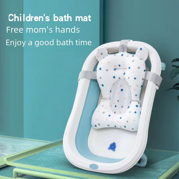 Baby Bath Bed, Bath Rack, Baby Bath Net, Bath Mat, Net Bag, Children's Newborn Bath Bed, Bath Mat, Bathtub