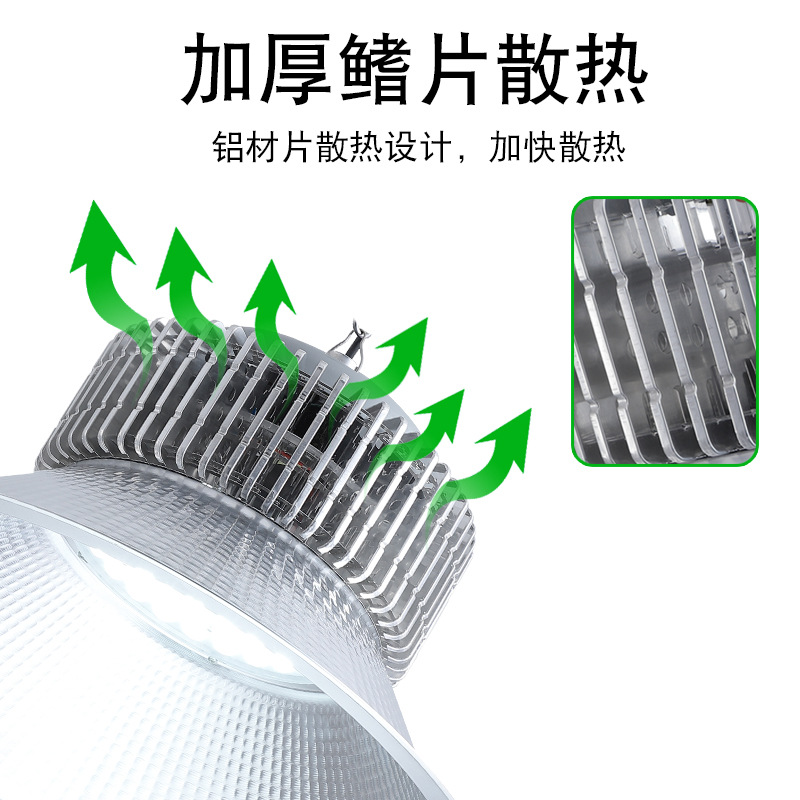 廠家直供led鰭片工礦燈 超亮大功率球泡倉庫工廠車間照明節能燈泡