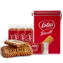 Lotus比利時和情繽咖時焦糖餅干312g鐵盒裝網紅進口節日禮物禮盒