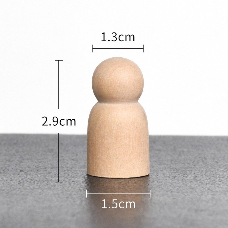 Nuevo producto bricolaje pintado a mano madera embrión fruta árbol de Navidad campana hongo casa se puede colorear regalo de vacaciones preescolar