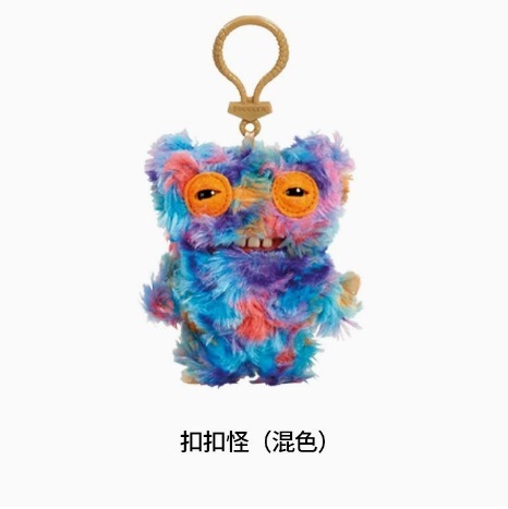 大牙齿萌牙怪兽挂件公仔毛绒fuggler放克牙宝丑萌怪物钥匙扣|undefined