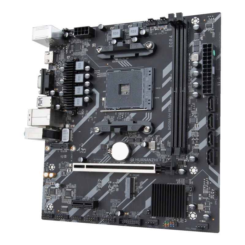 Южно-китайская золотая плита B450M-VH Материнская плата AMD Ryzen R5 5500/5600/R7 5700X настольный AM4 Pin