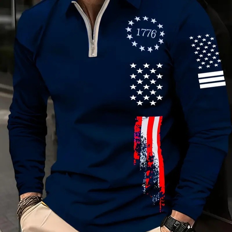 Otoño e invierno todo-fósforo estilo de Hong Kong guapo suéter de manga larga estilo minimal neutral temperamento fresco cremallera camisa POLO MB14