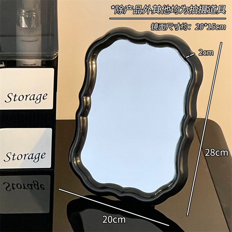 Nuevo espejo de flores dormitorio creativo dormitorio escritorio de alto valor de visualización dormitorio estudiantil espejo de maquillaje espejo de escritorio